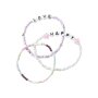name it Armband 3er set lavender fog
