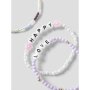 name it Armband 3er set lavender fog