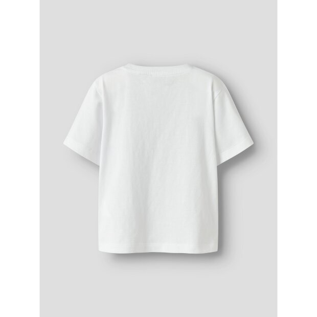 name it Top mit kurzen ärmeln bright white
