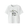 name it Top mit kurzen ärmeln bright white