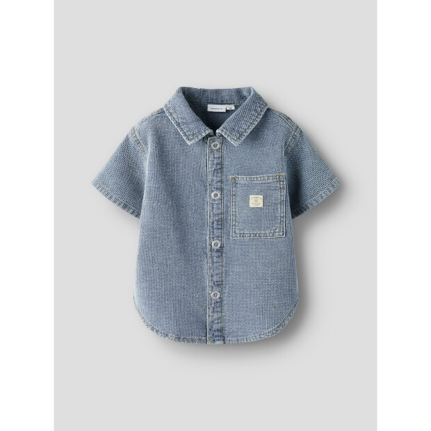 name it T-Shirt Kurzarm medium blue denim