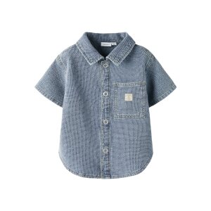 name it T-Shirt Kurzarm medium blue denim