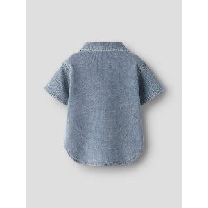 name it T-Shirt Kurzarm medium blue denim
