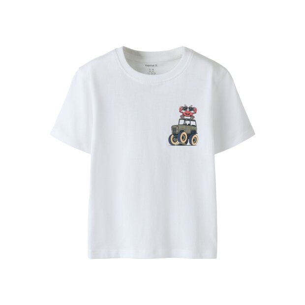 name it Top mit kurzen ärmeln Bright White