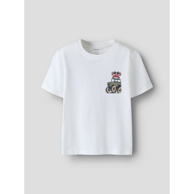 name it Top mit kurzen ärmeln Bright White
