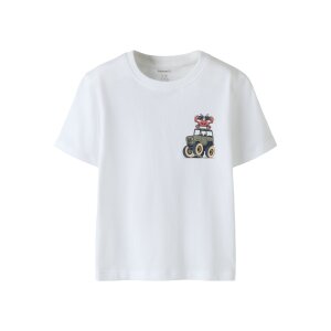 name it Top mit kurzen ärmeln Bright White