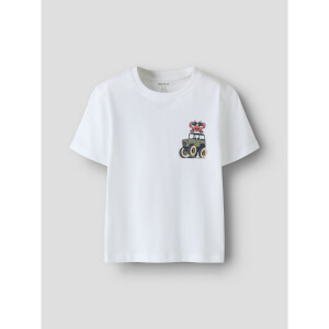 name it Top mit kurzen ärmeln Bright White