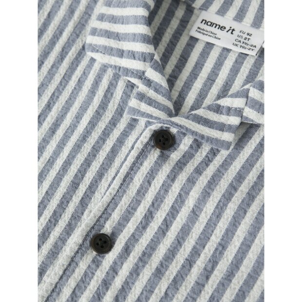 name it T-Shirt Kurzarm Vintage Indigo