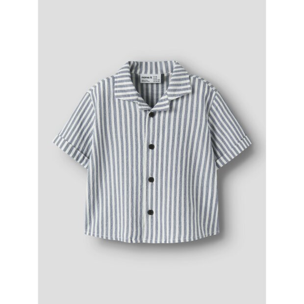 name it T-Shirt Kurzarm Vintage Indigo