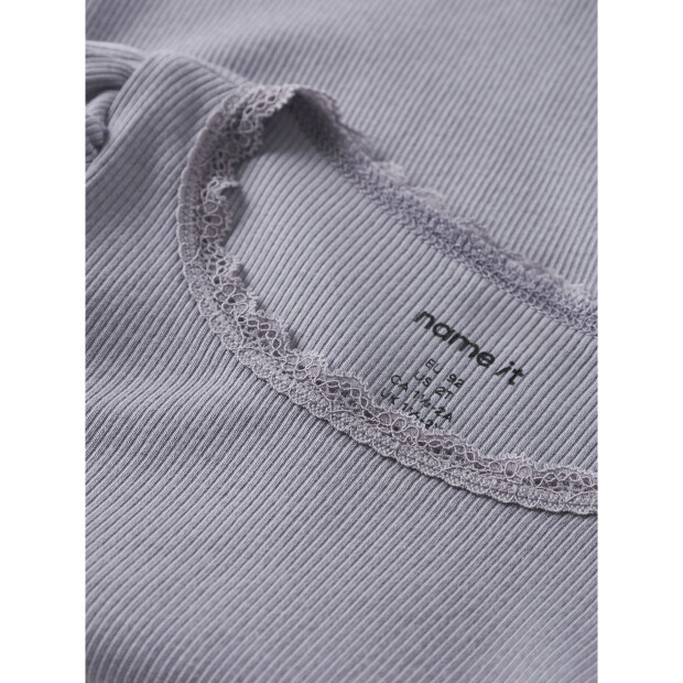 name it Top Kurzarm Lavender Gray