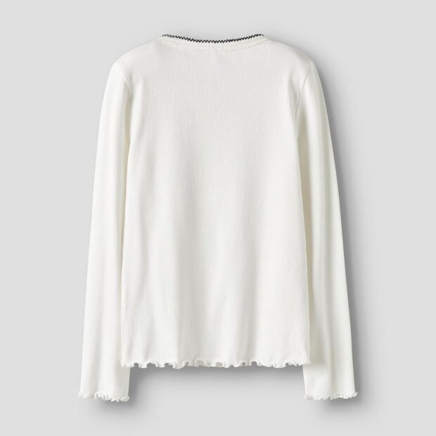 name it Langarm slim-fit Top cloud dancer
