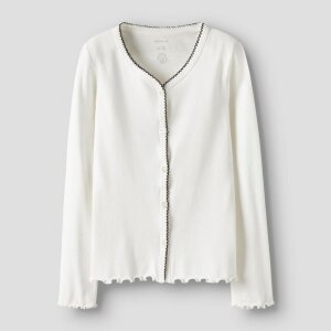 name it Langarm slim-fit Top cloud dancer