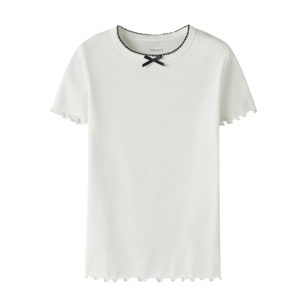 name it Top Kurzarm slim-fit Cloud Dancer