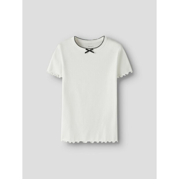 name it Top Kurzarm slim-fit Cloud Dancer