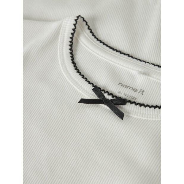 name it Top Kurzarm slim-fit Cloud Dancer