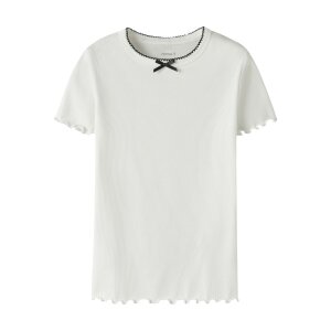 name it Top Kurzarm slim-fit Cloud Dancer