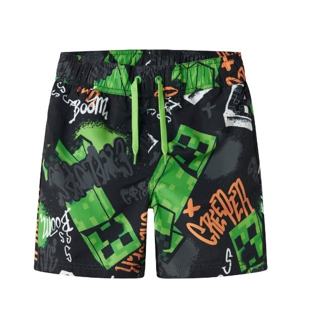 name it minecraft Shorts black