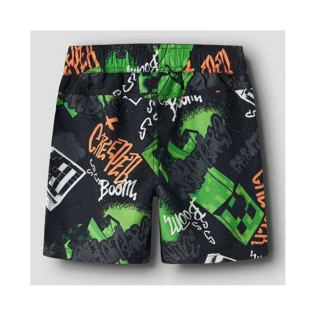 name it minecraft Shorts black