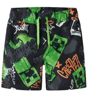 name it minecraft Shorts black