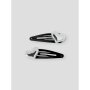 name it 2er Set Haarschmuck silver