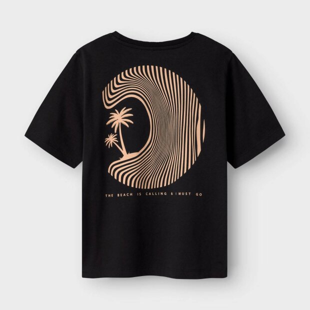name it Top mit Kurzarm black