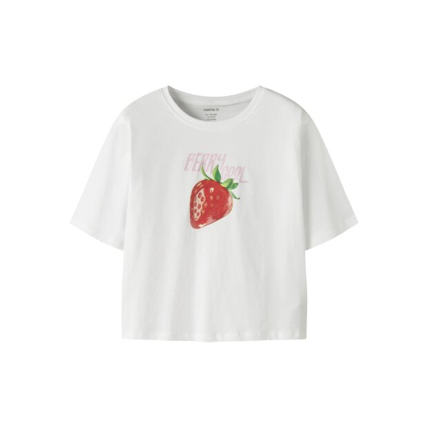 name it Kurzarm Top box Bright White