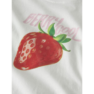 name it Kurzarm Top box Bright White