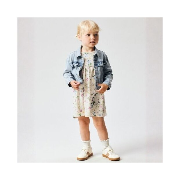 name it Print Kleidchen Volant - Blumenmuster