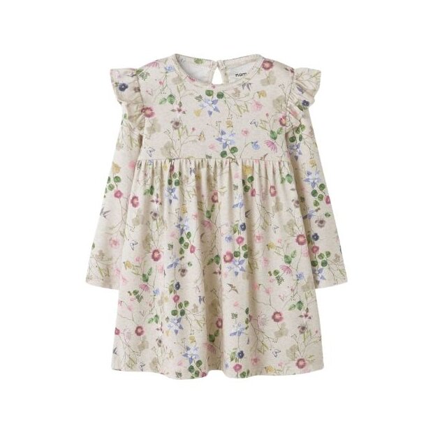 name it Print Kleidchen Volant - Blumenmuster