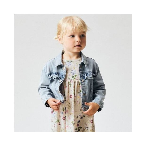 name it Print Kleidchen Volant - Blumenmuster