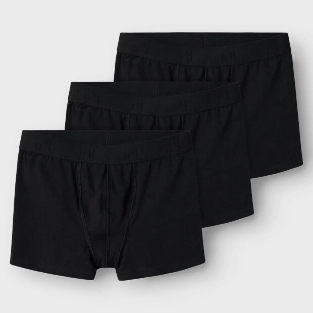 name it 3er-Pack Shorts - schwarz