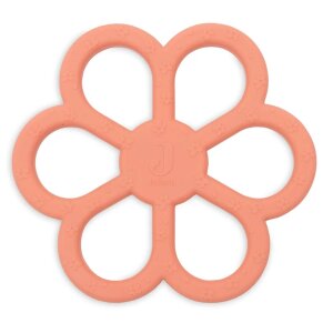 Jollein Beißring Silikon Flower - Coral Rose