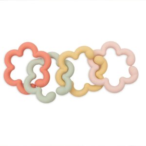 Jollein Silikon Spielringe Flowers