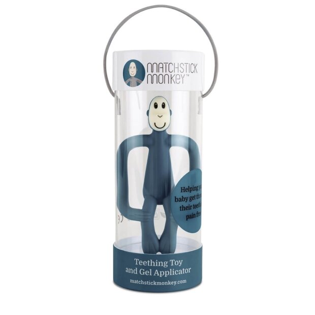 matchstick monkey Beißring - blue petrole