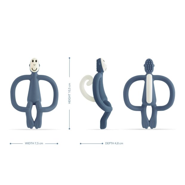 matchstick monkey Beißring - blue petrole