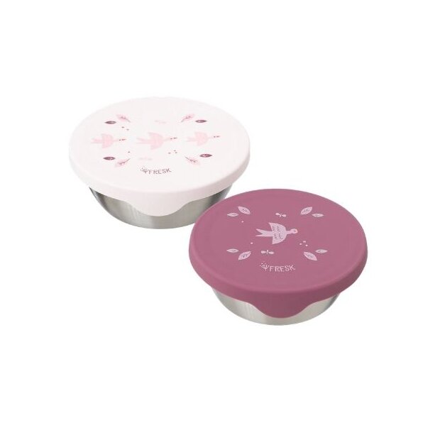 Edelstahl Fresk Snackbox 2er Set - Schwalbe