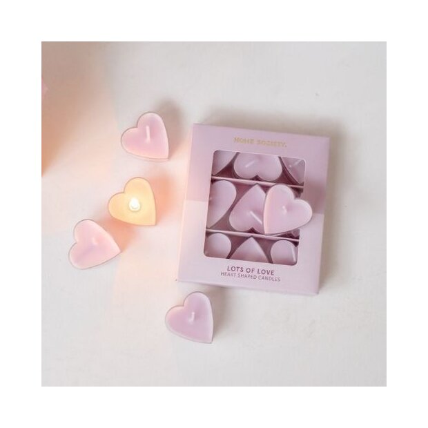 Home Society Deko-Kerze Love Hearts Set 9