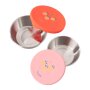 Edelstahl Fresk Snackbox 2er Set - Zitrone