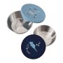 Edelstahl Fresk Snackbox 2er Set - Dino