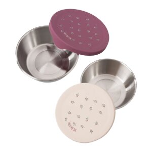 Edelstahl Fresk Snackbox 2er Set - Berries