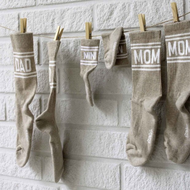 Ewers Tennissocken "MOM" - beige melange