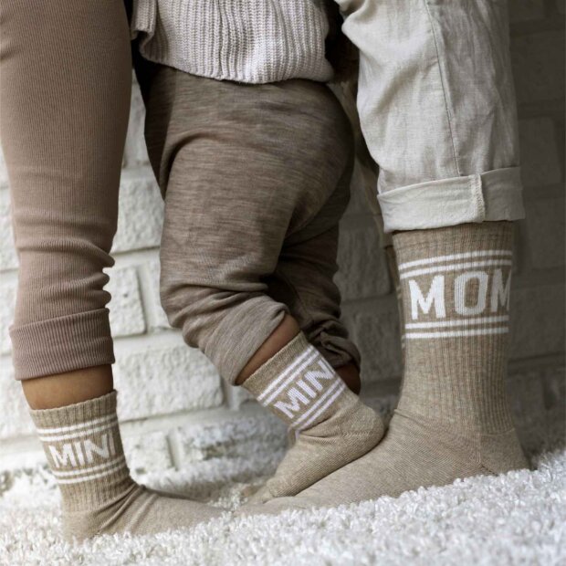 Ewers Tennissocken "MOM" - beige melange