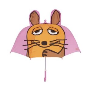 Playshoes 3D Regenschirm Die Maus - rosa
