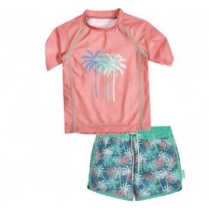 Playshoes UV UPF 50+ Bade- Set Palmen koralle
