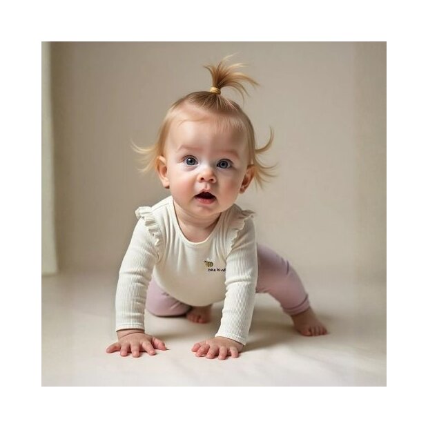 S.Oliver Baby Geripptes Langarmshirt mit Stickerei - Biene