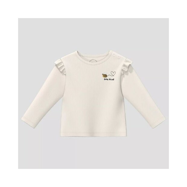 S.Oliver Baby Geripptes Langarmshirt mit Stickerei - Biene
