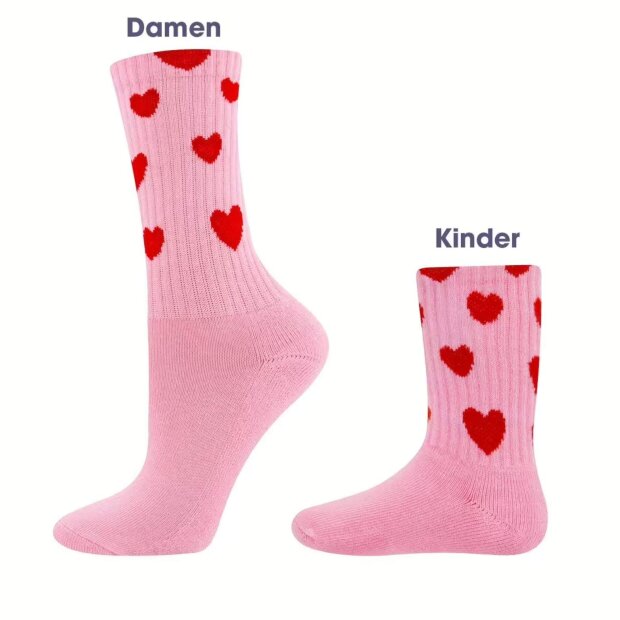Ewers Tennissocken Kinder - Herzen Mini Me 27-30