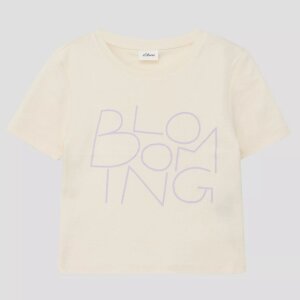 S.Oliver Cropped T-Shirt mit Frontprint