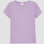 S.Oliver Ripp-T-Shirt mit Stickerei Flieder