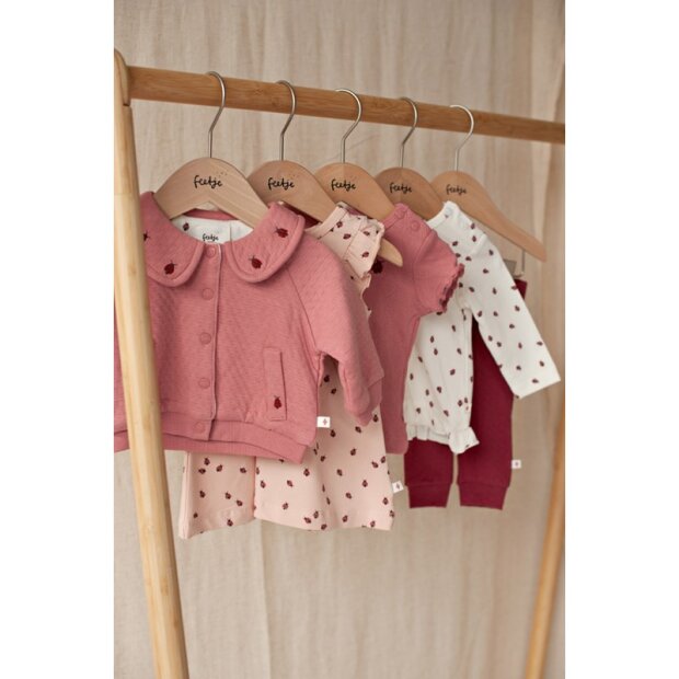 Feetje Bio Baumwolle Kleid AOP - Rosa Marienkäfer
